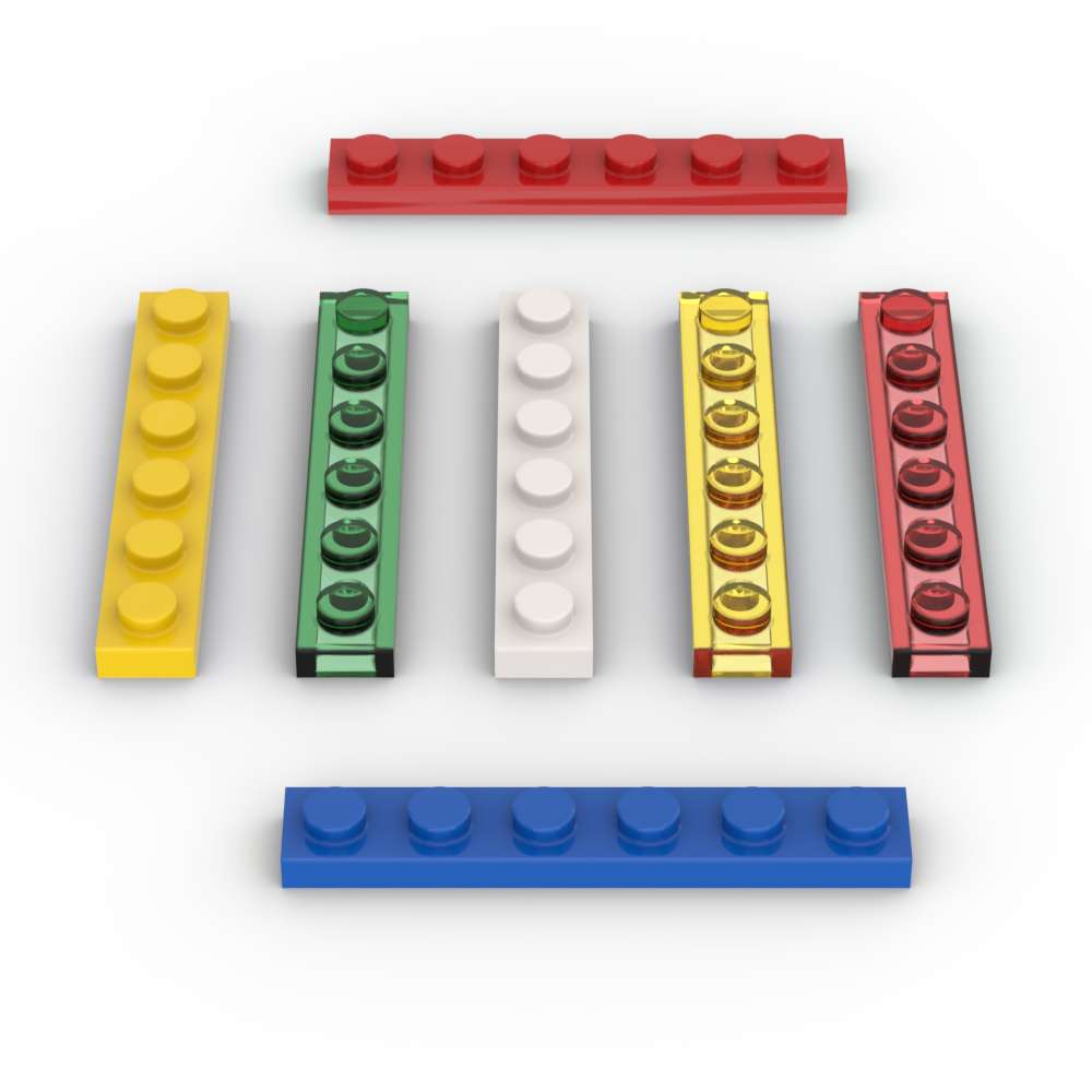 Tech Accessories Gifts - MOC 10 шт. тарелка 3666 1X6