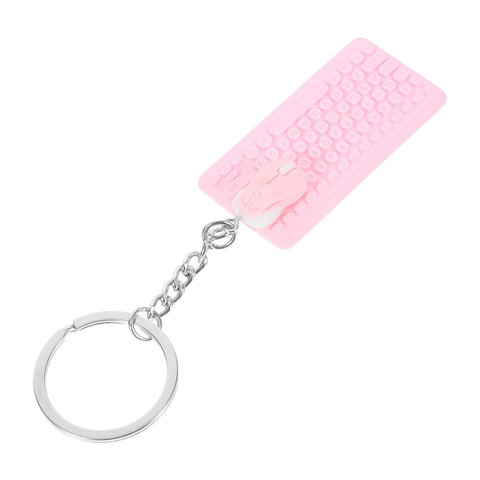 Kawaii Tech Accessories - Мини-брелок в виде клавиатуры и мыши,