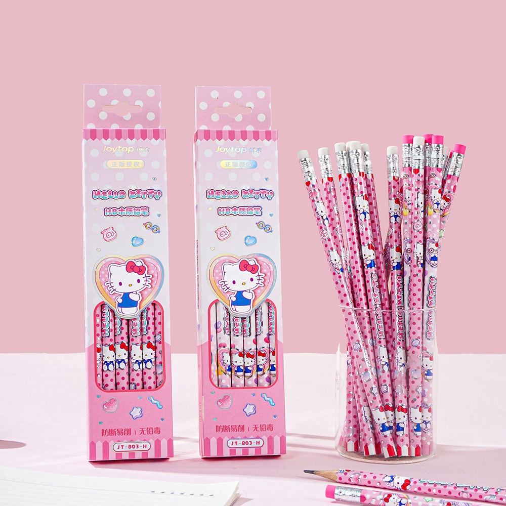 Tech Accessories For Office - 12 шт., оригинальные карандаши Sanrio Hello